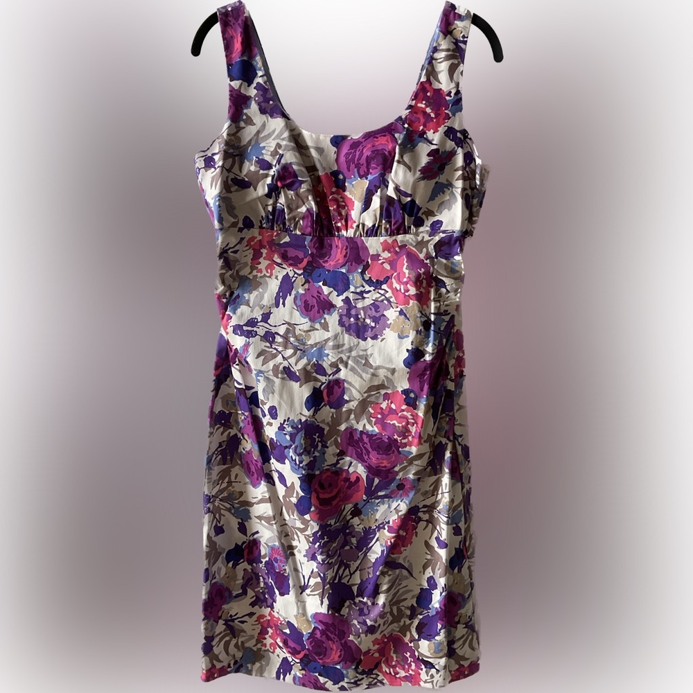 Donna Ricco Ladies Dress Purple/pink Floral Sleeveless Size 6